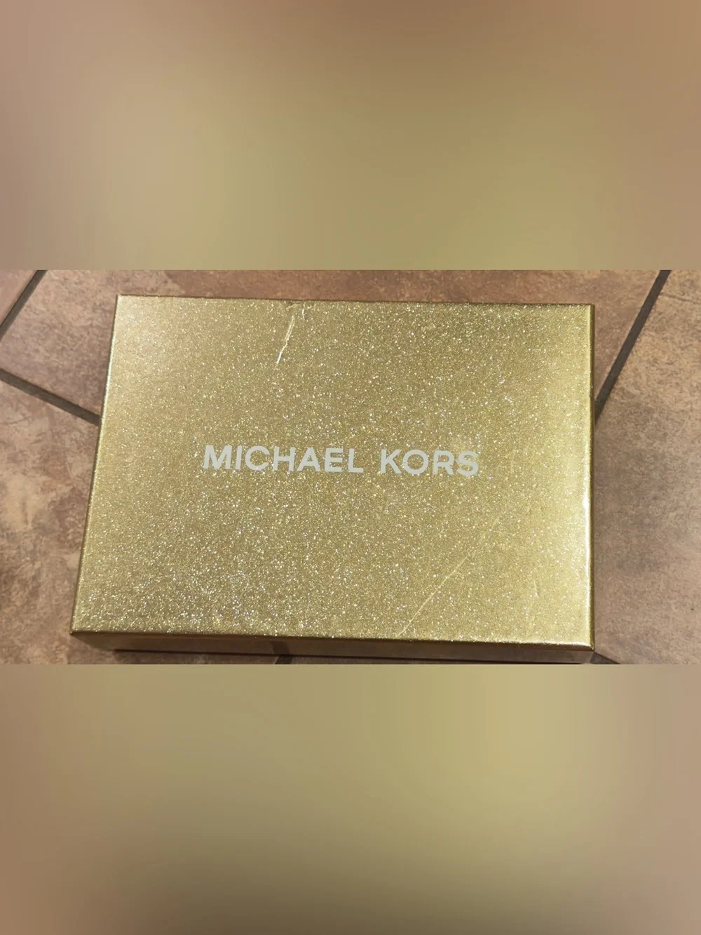 Michael Kors Signature Stripe Belt Bag Vanilla S/M NWOT w/ Box